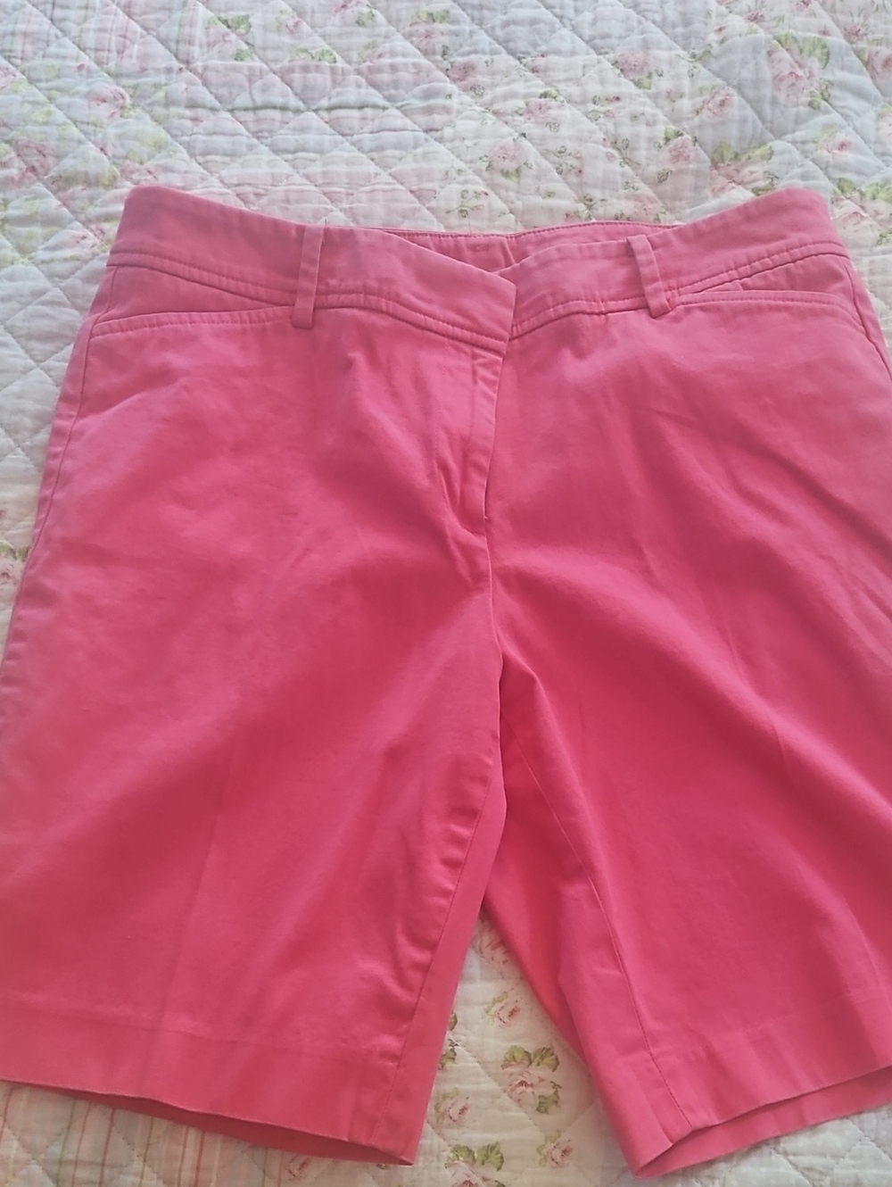 Talbots Hot Pink Cotton Bermuda Shorts